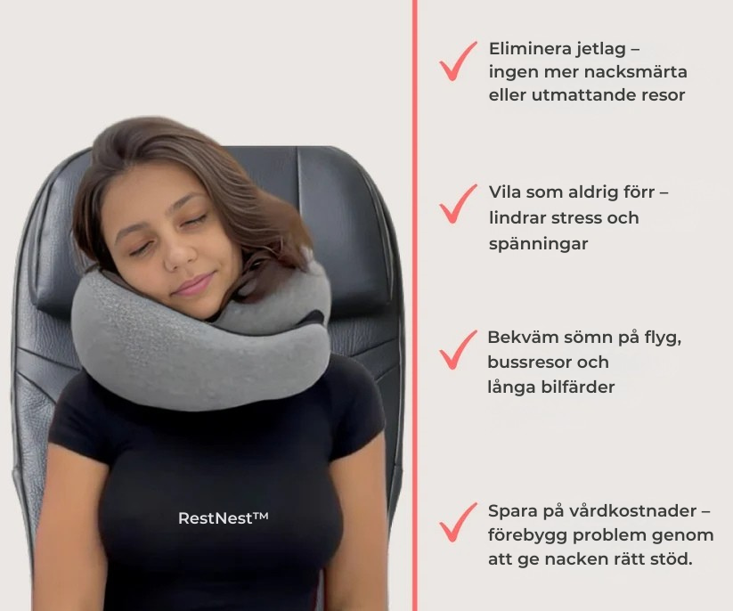 RestNest™ - Res bekvämt. Sov bättre.